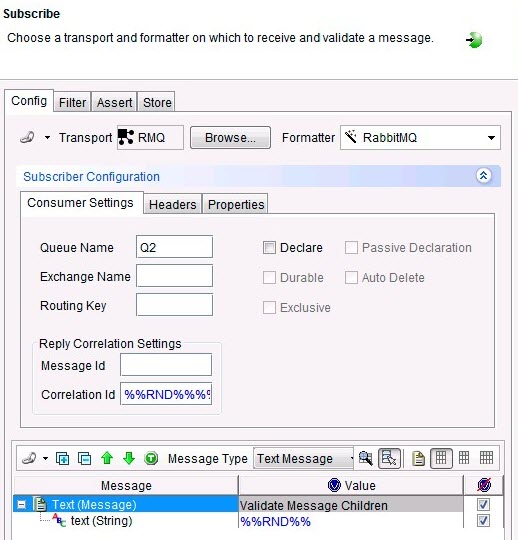 image of the screen to set subscriber settings