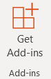Graphic showing Get Add-ins icon