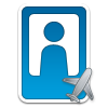 Flight mode status icon