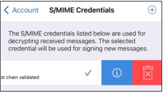 Removing SMIME credentials from iOS