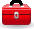 Image of red carrying case
