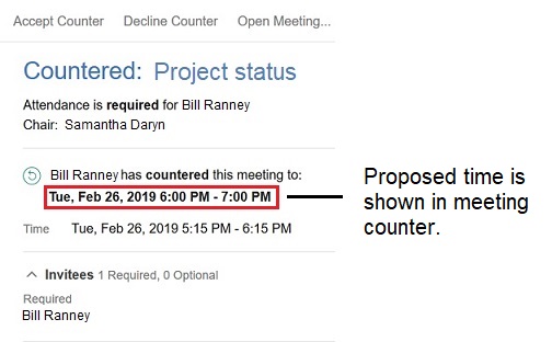 New time proposed by Bill Ranney.