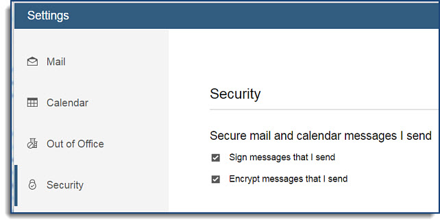 Automatically encrypt and sign messages